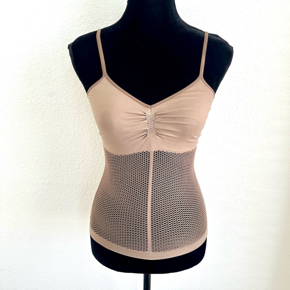 BEBE SMOOTH MESH TANK - Picture 1 of 9